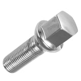 35mm M14x1.5 Car Thread Silver Wheel Tire Screw Radius Lug Nut Bolt For Audi