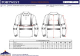 6pcs Portwest EC11 Eco Hi Vis Polo Long Sleeve Shirt Yellow Bulk Work Safety Workwear Reflective Tape High Visibility Class DNC Day & Night