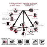 iFootage Wildbull T Series T5 Camera Tripod Aluminium Alloy IF-T5 with Case