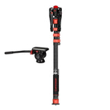 iFootage Cobra 3 C180F Camera Carbon Fiber Monopod & Komodo K5 Fluid Head Bundle IF-401000090
