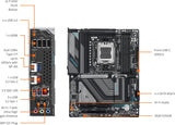 Gigabyte X870 Gaming X Wifi 7 Motherboard Supports AMD Ryzen 9000 8000 7000 AM5 GA-X870-GAMING-X-WIFI7
