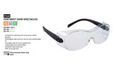 2x Portwest PS30 Over-Spectacles Work Safety Goggles Glasses Eye Protection Clear Side Shield Bulk Lightweight Adjustable Transparent Protective Eyewear