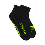 4 Pairs Bonds X-Temp 1/4 Quarter Crew Mens Cotton Sports Black Socks Bulk Above Ankle SXX72N