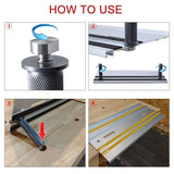 2x Woodworking Table 20mm Dog Hole Guide Rail Work Bench Clamp Brake Stopper
