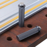 2x Woodworking Table 20mm Dog Hole Guide Rail Work Bench Clamp Brake Stopper
