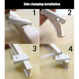 5M Flexible Bendable Curtain Straight Bay Rod Rail Track for Wall Ceiling Window