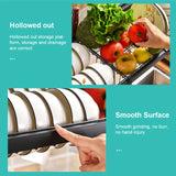 85CM 2 Tier Dish Plate Cutlery Drying Rack Drainer Kitchen Organiser Over Sink