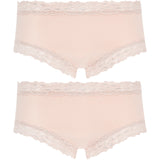 2x Jockey Parisienne Classic Boyleg Lace Womens Underwear Panties Dusk Beige Bulk WWLF