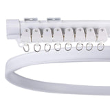 5M Flexible Bendable Curtain Straight Bay Rod Rail Track for Wall Ceiling Window