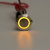 5 Pin 19mm 12V LED Light SPDT Latching ON OFF Push Button Momentary Switch Waterproof
