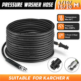 6-20m Pressure Washer Sewer Drain Cleaning Hose Pipe Tube Cleaner for Karcher K Series
