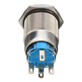 5 Pin 19mm 12V LED Light SPDT Latching ON OFF Push Button Momentary Switch Waterproof