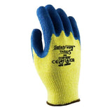 3 Pair Safetyware Anti Cut Resistant Proof Palm Coated Safety Gloves Level 5 Bulk for Gardening Mechanic Construction General Purpose