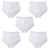 5 Pack Jockey Y-Front Briefs Men Comfy Cotton Underwear Undies Boxer White Bulk Trunks