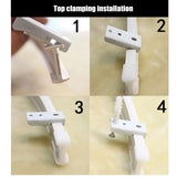 5M Flexible Bendable Curtain Straight Bay Rod Rail Track for Wall Ceiling Window