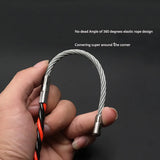 50M 6mm Spiral Wire Cable Push Puller Snake Fish Tape Reel Conduit Rodder Guide