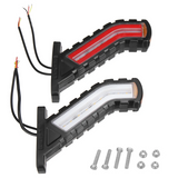 2x Trailer Truck RV Caravan LED Side Marker Light Indicator Turn Signal Lamp 12-24V