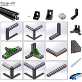 2020 T-Slot Aluminium Extrusion Profile Frame Linear Rail For CNC 3D Printer DIY