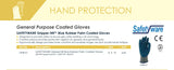 4 Pair Safetyware Gripper Cut Oil Resistant Proof Safety Work Gloves Rubber Palm Coated Bulk for Gardening Mechanic Construction General Purpose