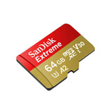 SanDisk Extreme 64GB 170MB/s SDXC V30 A2 UHS-I Micro SD Memory Card