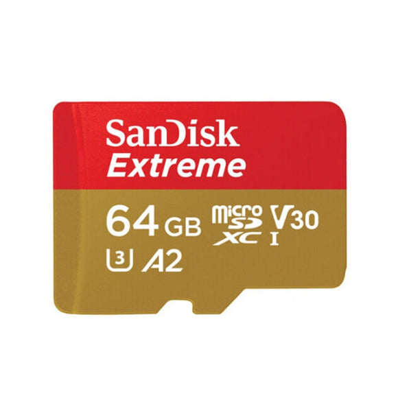 SanDisk Extreme 64GB 170MB/s SDXC V30 A2 UHS-I Micro SD Memory Card
