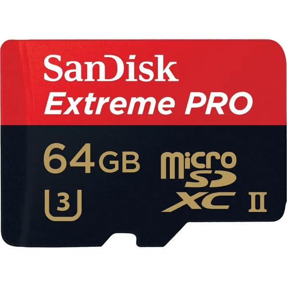 SanDisk Extreme Pro MicroSDXC 64GB 275MB/s UHS-II C10 U3 Micro SD Memory Card