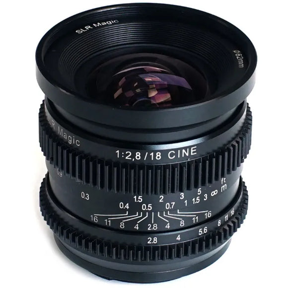 SLR Magic Cine 18mm f/2.8 Cinema Lens for Sony E-mount Camera
