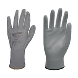 4 Pair Safetyware Flexiplus PU Coated Work Safety Gloves Bulk for Gardening Mechanic Construction General Purpose Driver