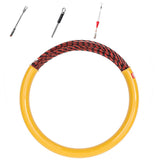50M 6mm Spiral Wire Cable Push Puller Snake Fish Tape Reel Conduit Rodder Guide