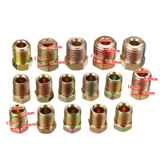 25Ft 3/16" OD Copper Nickel Brake Line Tube Tubing Kit with 15Pcs Nuts Fittings