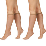 Kayser 2 Pack Plus Sheer Knee Hi High 15 Denier Stockings Pantyhose Tight H12200 Women