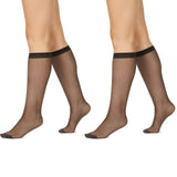 Kayser 2 Pack Plus Sheer Knee Hi High 15 Denier Stockings Pantyhose Tight H12200 Women