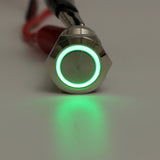 5 Pin 19mm 12V LED Light SPDT Latching ON OFF Push Button Momentary Switch Waterproof