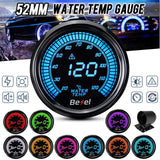 2 Inch 52mm Car Meter 20-120℃ 10 Colours LED Digital Water Temperature Gauge