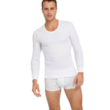 Holeproof Aircel Thermal Mens T-shirt Long Sleeve Tee Top MYPU1A White Waffle Knit Base Layer