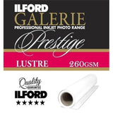 Ilford Galerie Prestige Lustre Photo Paper Rolls 260GSM