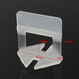 200Pcs 1mm Tile Tiling Leveling Levelling System Floor Spacer Plastic Clip Tool