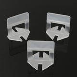 200Pcs 1mm Tile Tiling Leveling Levelling System Floor Spacer Plastic Clip Tool