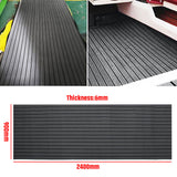 240cm x 90cm x 6mm Marine Boat Flooring Faux EVA Foam Boat Decking Sheet Grey