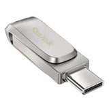 SanDisk Ultra 512GB 150MB/s USB-A and USB 3.1 Type-C Dual Thumb Flash Drive Luxe