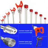 Airless Paint Sprayer Spray Nozzle Gun Tip Extension Pole 30 50 75 100CM Option