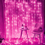 3M x 3M 300 LED Festival Christmas Wedding Party Curtain String Fairy Lamp Light