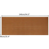 240x90cm 5mm EVA Foam Boat Flooring Mat Marine Teak Decking Yacht Sheet Brown