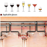 6-18 Wine Glass Cup Drying Rack Mount Holder Hanging Hanger Bar Shelf Storage