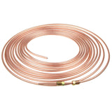 25ft 3/16 Steel Copper Brake Line Tubing Kit Pipe Wire Coil Fitting Nut Joiner