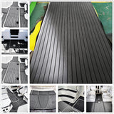240cm x 90cm x 6mm Marine Boat Flooring Faux EVA Foam Boat Decking Sheet Grey
