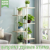 4/6 Tr Indoor Outdoor Metal Plant Flower Pot Display Rack Stand Bookshelf Shelf