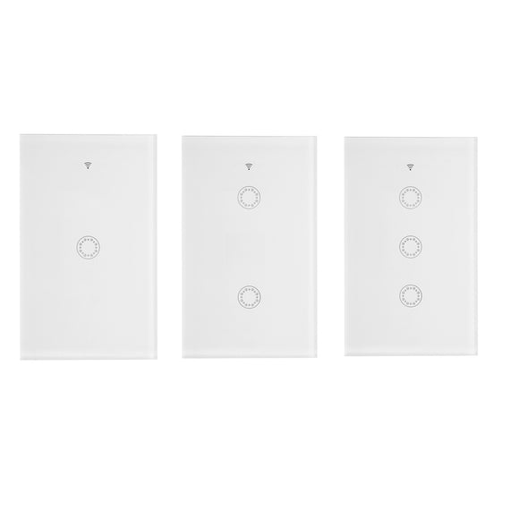 Smart Home Wifi LED Light Touch Button Switch App Glass Panel Alexa Google Home