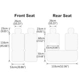 5x Car Seat Covers Universal PU Leather Cushion Non-slip Padded Mat Full Set