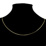 18k Yellow Gold Plated 40cm 16'' Wan Zi Necklace 1mm Solid Chain for Pendant